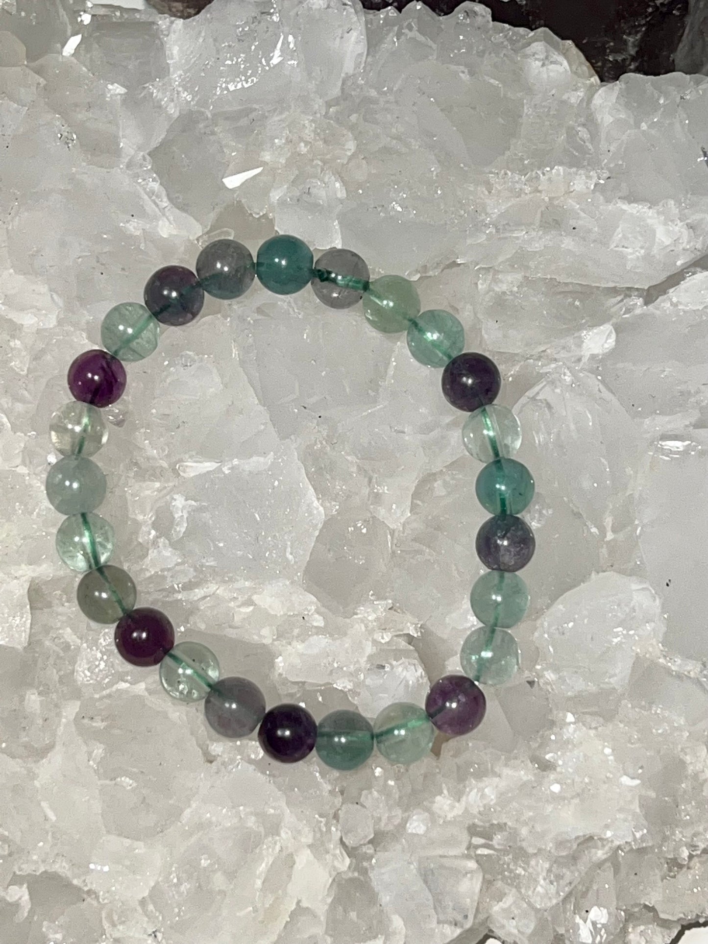 Fluorite Bead Bracelet