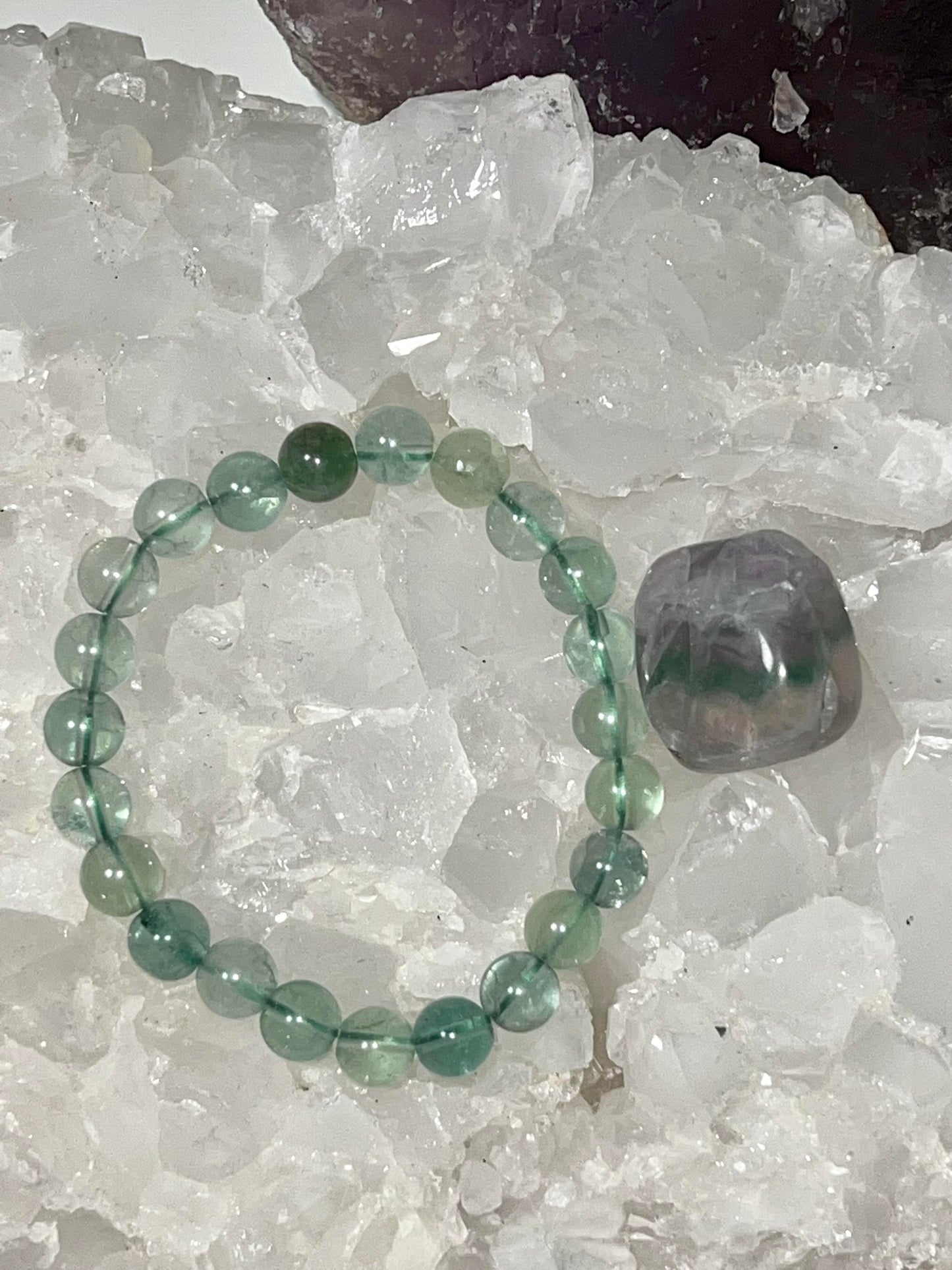 Fluorite Bead Bracelet
