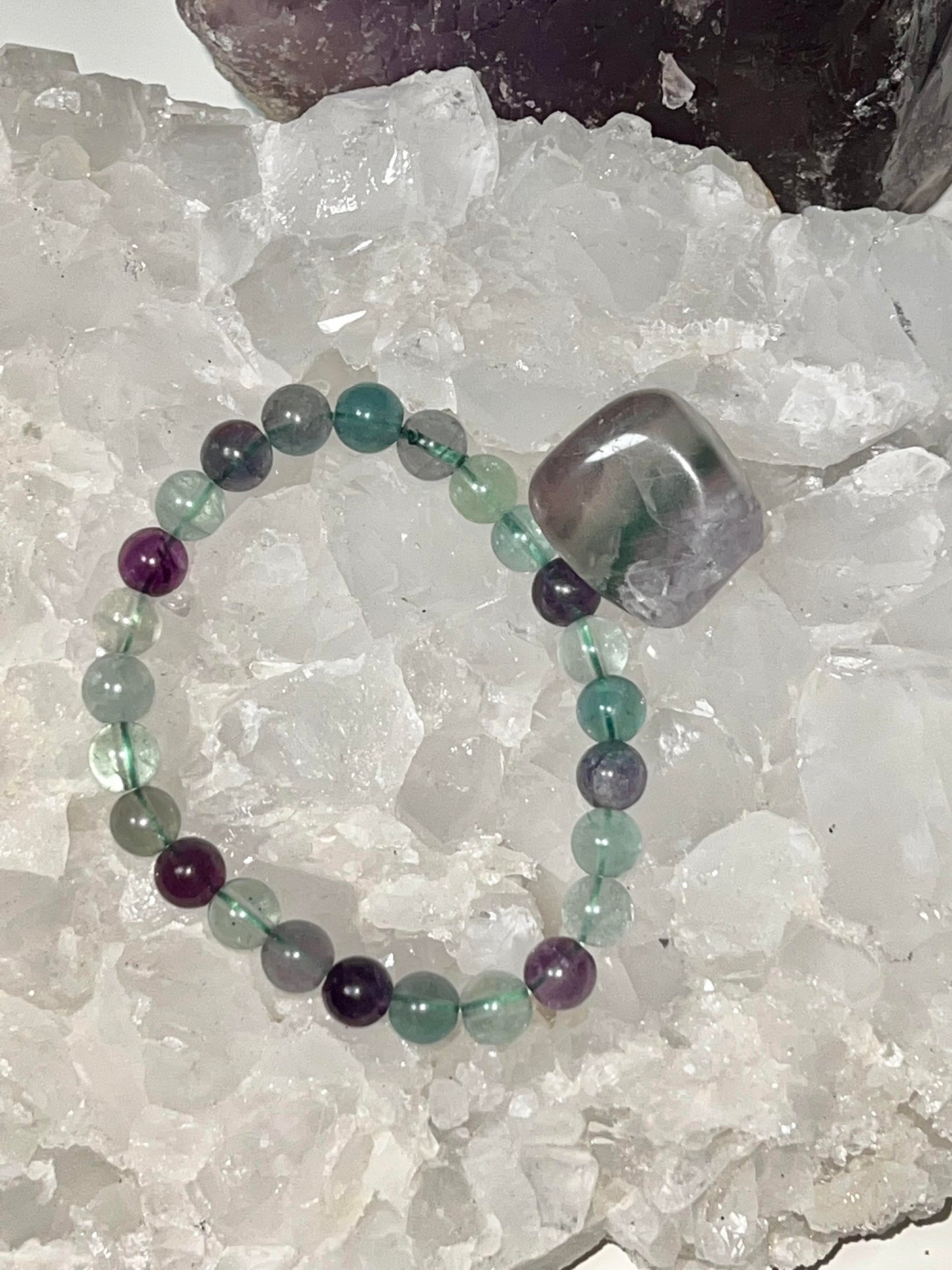 Fluorite Bead Bracelet