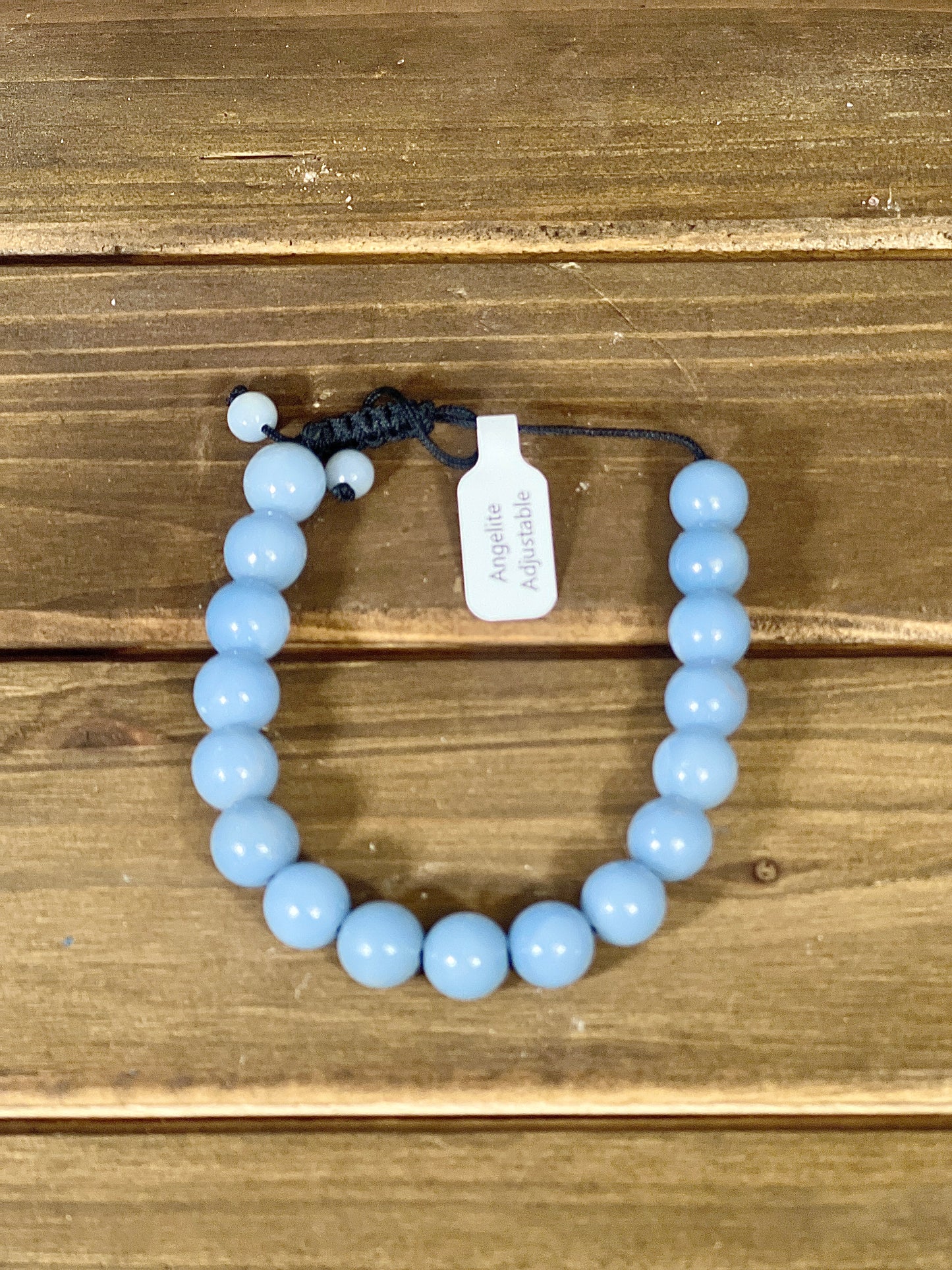 Angelite Adjustable Bead Bracelet