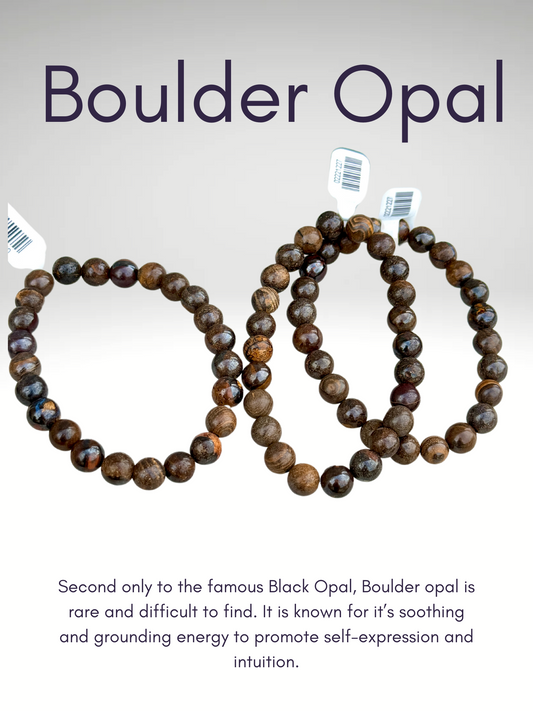 Boulder Opal Bead Bracelet