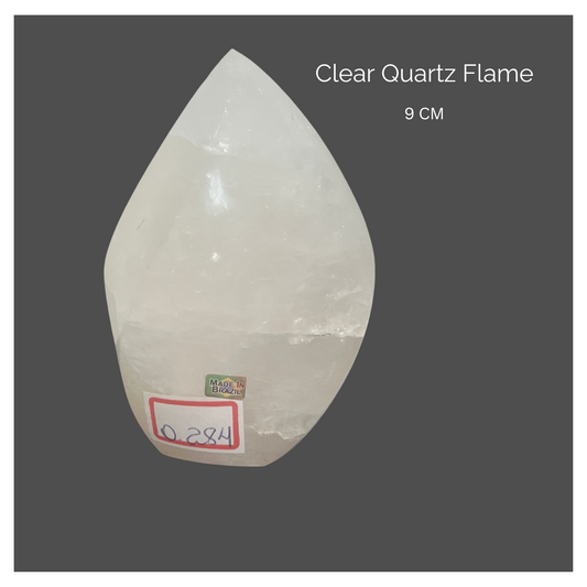 Clear Quartz Flame