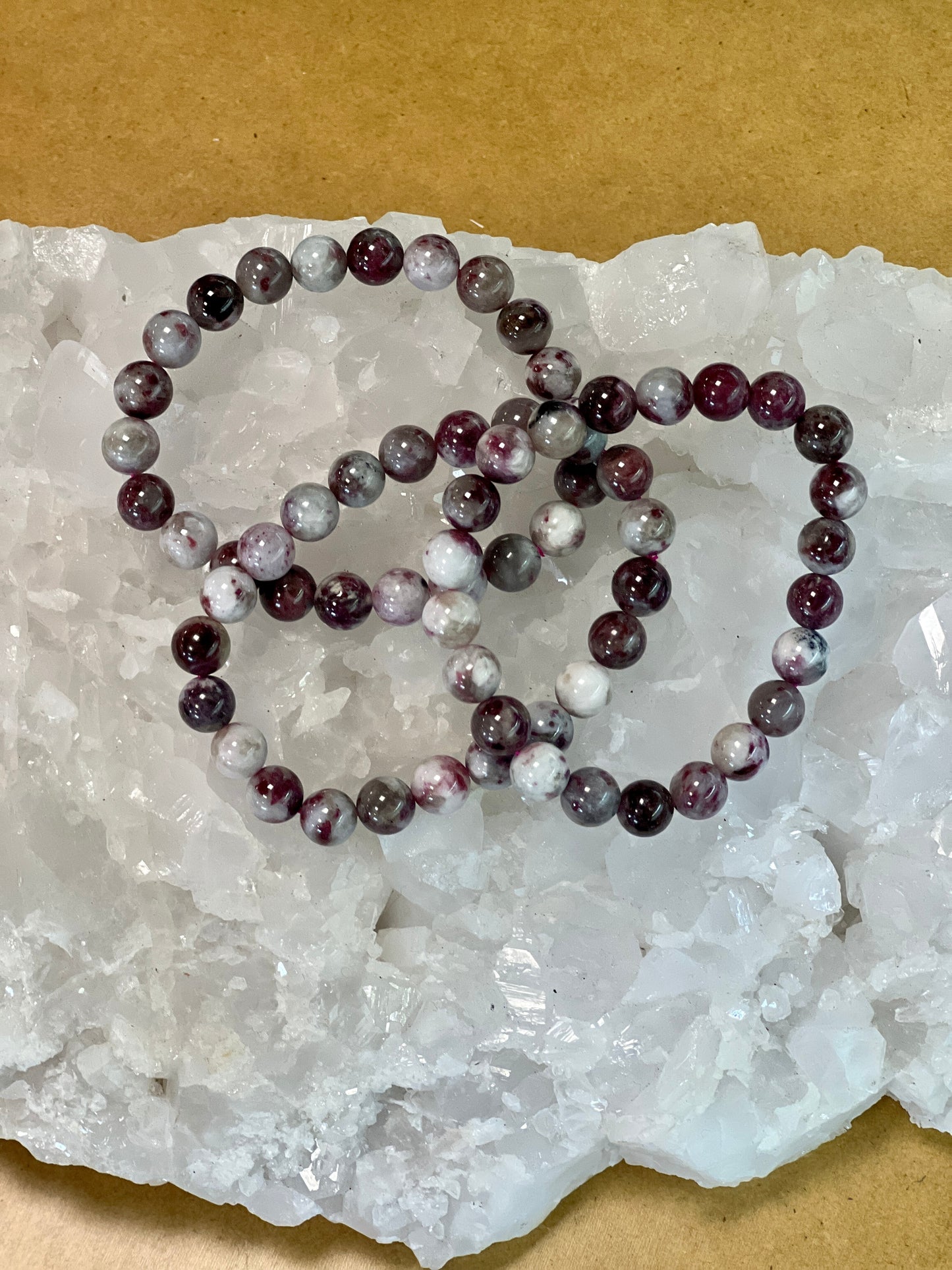 Pink Tourmaline Bead Bracelet