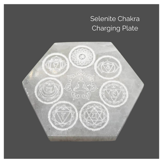 Selenite Chakra Charging Plate