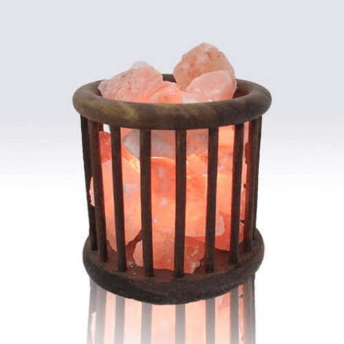 Rosewood Salt Lamp