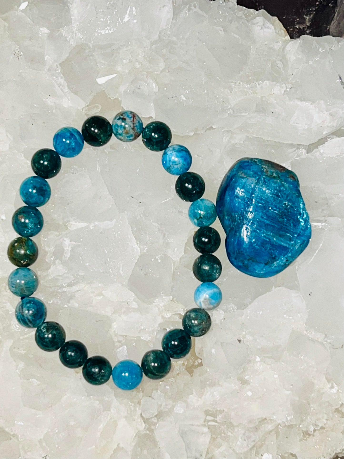 Apatite Bead Bracelet